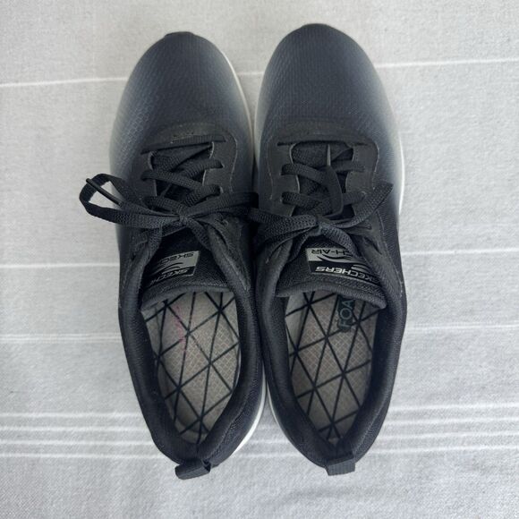 Skechers Skech-Air Element Athletic Sporty Training Sneaker Black White 7.5 - Picture 4 of 12